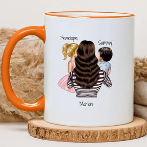 Mum of girl and boy – Cadeau personnalisé – Henriette & Co