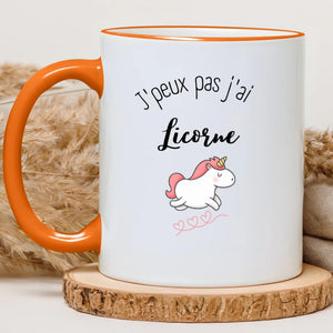 J'peux pas j'ai licorne – Cadeau personnalisé – Henriette & Co
