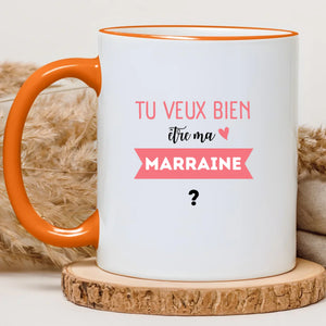 Tu veux bien être ma marraine ? – Cadeau personnalisé – Henriette & Co