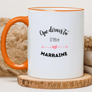 Que dirais tu d'être la marraine – Cadeau personnalisé – Henriette & Co