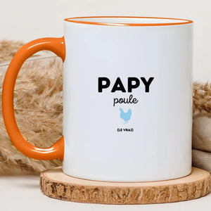 Papy poule – Cadeau personnalisé – Henriette & Co