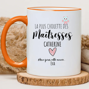Chouette maîtresse – Cadeau personnalisé – Henriette & Co