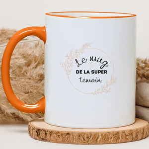 Le mug de la super témoin – Cadeau personnalisé – Henriette & Co