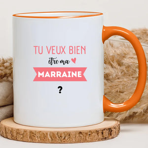 Tu veux bien être ma marraine ? – Cadeau personnalisé – Henriette & Co