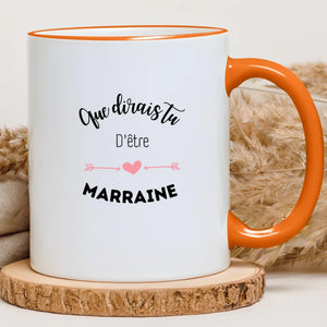 Que dirais tu d'être la marraine – Cadeau personnalisé – Henriette & Co