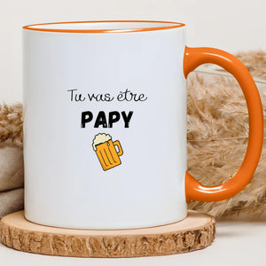 Tu vas être papy – Cadeau personnalisé – Henriette & Co