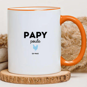 Papy poule – Cadeau personnalisé – Henriette & Co