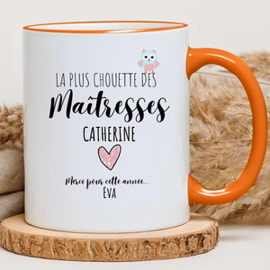 Chouette maîtresse – Cadeau personnalisé – Henriette & Co