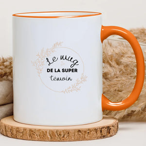 Le mug de la super témoin – Cadeau personnalisé – Henriette & Co