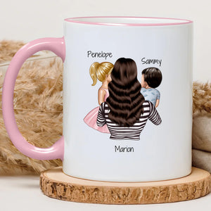 Mum of girl and boy – Cadeau personnalisé – Henriette & Co