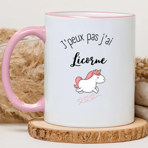 J'peux pas j'ai licorne – Cadeau personnalisé – Henriette & Co