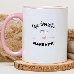 Que dirais tu d'être la marraine – Cadeau personnalisé – Henriette & Co