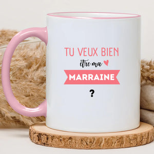 Tu veux bien être ma marraine ? – Cadeau personnalisé – Henriette & Co
