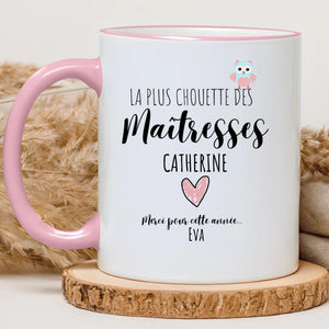 Chouette maîtresse – Cadeau personnalisé – Henriette & Co