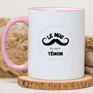 Le mug du super témoin – Cadeau personnalisé – Henriette & Co