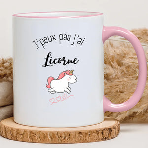J'peux pas j'ai licorne – Cadeau personnalisé – Henriette & Co