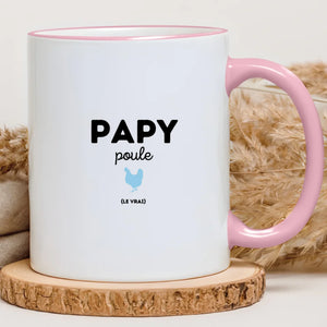 Papy poule – Cadeau personnalisé – Henriette & Co