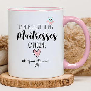 Chouette maîtresse – Cadeau personnalisé – Henriette & Co