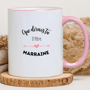 Que dirais tu d'être la marraine – Cadeau personnalisé – Henriette & Co