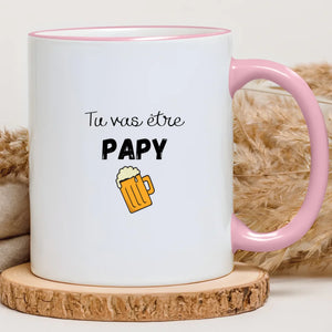 Tu vas être papy – Cadeau personnalisé – Henriette & Co