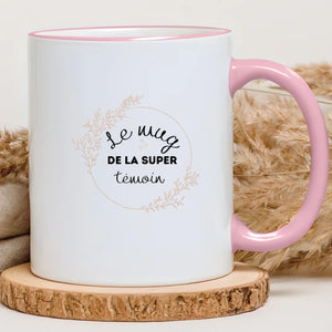 Le mug de la super témoin – Cadeau personnalisé – Henriette & Co