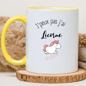 J'peux pas j'ai licorne – Cadeau personnalisé – Henriette & Co