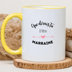 Que dirais tu d'être la marraine – Cadeau personnalisé – Henriette & Co