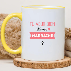 Tu veux bien être ma marraine ? – Cadeau personnalisé – Henriette & Co