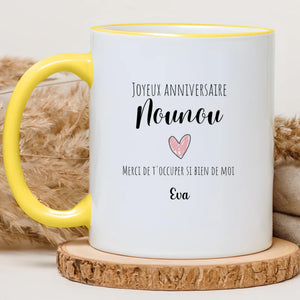 Anniversaire nounou – Cadeau personnalisé – Henriette & Co