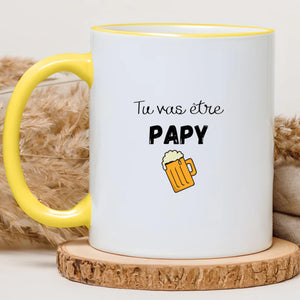 Tu vas être papy – Cadeau personnalisé – Henriette & Co