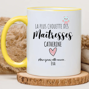 Chouette maîtresse – Cadeau personnalisé – Henriette & Co