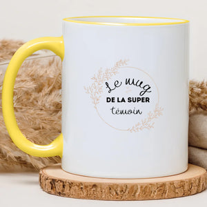 Le mug de la super témoin – Cadeau personnalisé – Henriette & Co