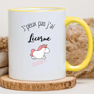 J'peux pas j'ai licorne – Cadeau personnalisé – Henriette & Co