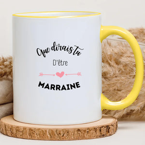 Que dirais tu d'être la marraine – Cadeau personnalisé – Henriette & Co