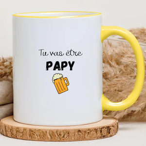 Tu vas être papy – Cadeau personnalisé – Henriette & Co
