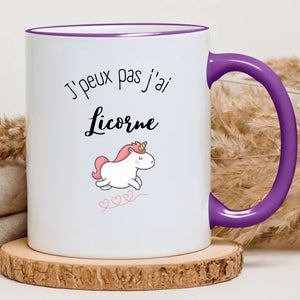 J'peux pas j'ai licorne – Cadeau personnalisé – Henriette & Co