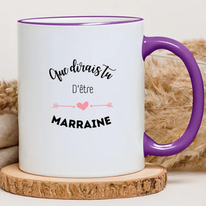 Que dirais tu d'être la marraine – Cadeau personnalisé – Henriette & Co