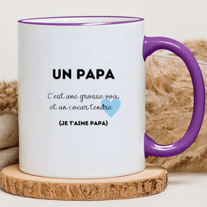 Papa coeur tendre – Cadeau personnalisé – Henriette & Co
