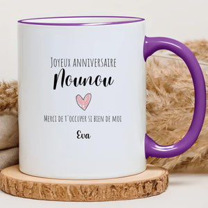 Anniversaire nounou – Cadeau personnalisé – Henriette & Co