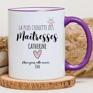 Chouette maîtresse – Cadeau personnalisé – Henriette & Co