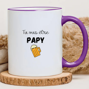 Tu vas être papy – Cadeau personnalisé – Henriette & Co