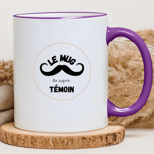 Le mug du super témoin – Cadeau personnalisé – Henriette & Co