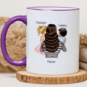 Mum of girl and boy – Cadeau personnalisé – Henriette & Co