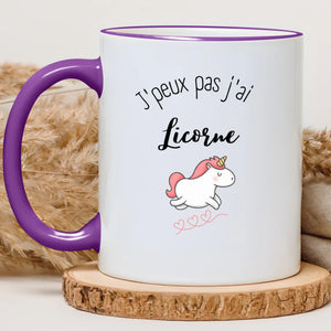 J'peux pas j'ai licorne – Cadeau personnalisé – Henriette & Co