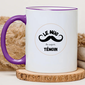 Le mug du super témoin – Cadeau personnalisé – Henriette & Co