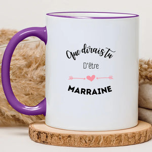 Que dirais tu d'être la marraine – Cadeau personnalisé – Henriette & Co