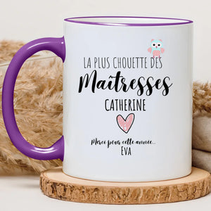 Chouette maîtresse – Cadeau personnalisé – Henriette & Co