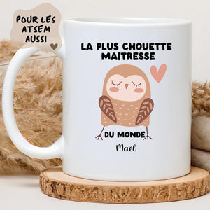 Maîtresse - Chouette – Cadeau personnalisé – Henriette & Co
