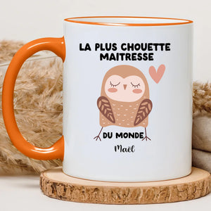 Maîtresse - Chouette – Cadeau personnalisé – Henriette & Co