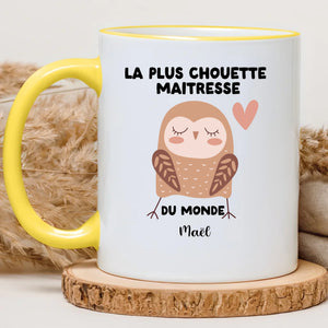Maîtresse - Chouette – Cadeau personnalisé – Henriette & Co